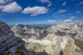 View from Tre Cime di Lavaredo peaks, Dolomiti Alps